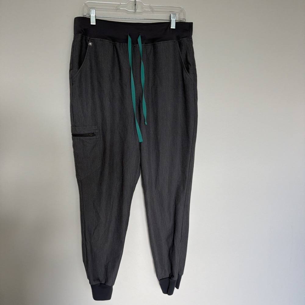 Figs Technical Collection Women Graphite Rafaela Overized Scrub Pants Sz Large